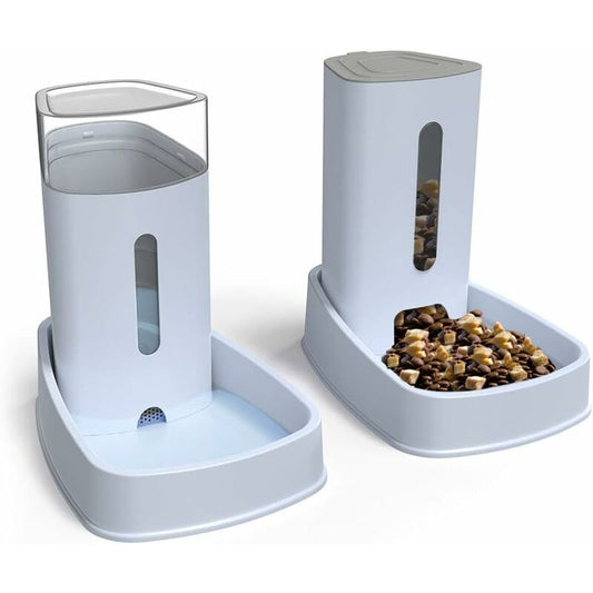 Automatic Water/Dog Feeder Fountain - 3.8L X 2 Pieces - Dog/Cat/Dog Food Feeders And Waterers Accessories V1188-MS-227-1118