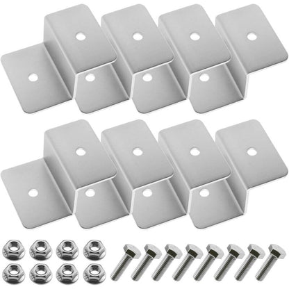Solar Panel Mounting Bracket Kit Z Type With Nuts And Bolts 1 Hole V1188-MS-227-1128