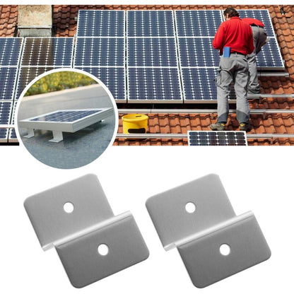 Solar Panel Mounting Bracket Kit Z Type With Nuts And Bolts 1 Hole V1188-MS-227-1128