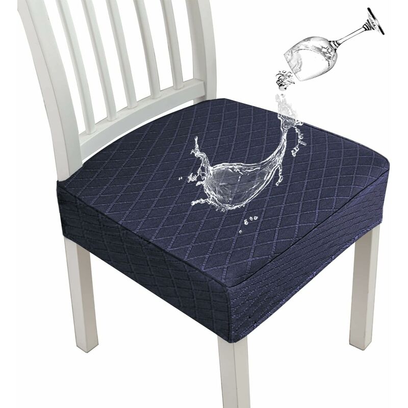 Diamond Lattice Waterproof Seat Covers For Dining ROom Chairs, Stretch Kitchen Chair Covers For Dining ROom, V1188-MS-227-1129