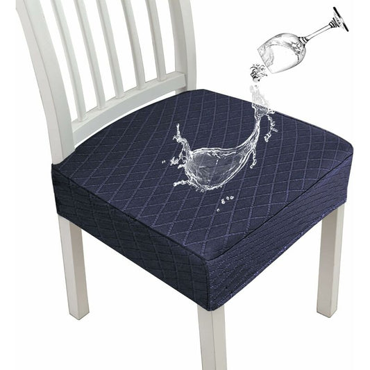 Diamond Lattice Waterproof Seat Covers For Dining ROom Chairs, Stretch Kitchen Chair Covers For Dining ROom, V1188-MS-227-1129