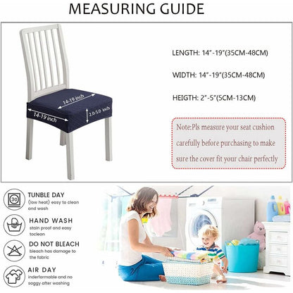 Diamond Lattice Waterproof Seat Covers For Dining ROom Chairs, Stretch Kitchen Chair Covers For Dining ROom, V1188-MS-227-1129