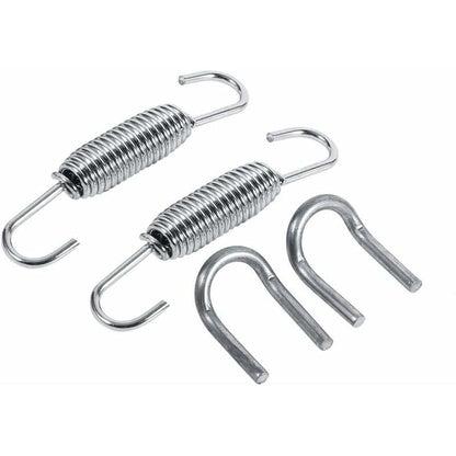 2 pcs Exhaust Pipe Spring,65Mm Length Exhaust Pipe Muffler Swivel Spring Stainless Steel ROtating Mounting V1188-MS-227-1137