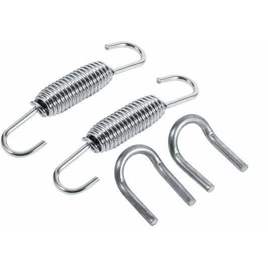 2 pcs Exhaust Pipe Spring,65Mm Length Exhaust Pipe Muffler Swivel Spring Stainless Steel ROtating Mounting V1188-MS-227-1137