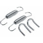 2 pcs Exhaust Pipe Spring,65Mm Length Exhaust Pipe Muffler Swivel Spring Stainless Steel ROtating Mounting V1188-MS-227-1137
