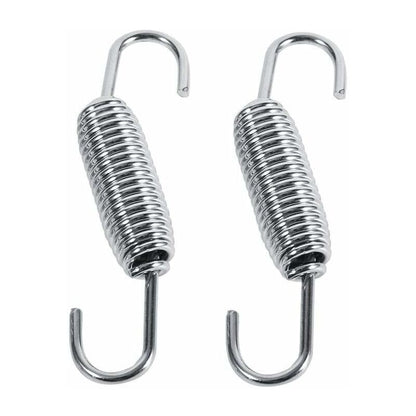 2 pcs Exhaust Pipe Spring,65Mm Length Exhaust Pipe Muffler Swivel Spring Stainless Steel ROtating Mounting V1188-MS-227-1137