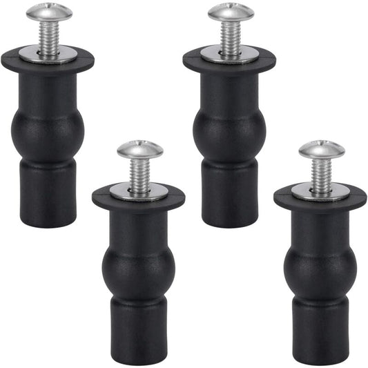 Toilet Seat Fixing Toilet Seat Hinge Toilet Seat Fixing Screws For General Toilet Seats 4 pcs Black V1188-MS-227-1142