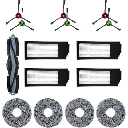 Filter Brush Cloth Replacement Accessories Set For Ecovacs Deebot T20 Omni T10 Omni Deebot X1 Omni X1 Turbo V1188-MS-227-1143