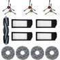 Filter Brush Cloth Replacement Accessories Set For Ecovacs Deebot T20 Omni T10 Omni Deebot X1 Omni X1 Turbo V1188-MS-227-1143
