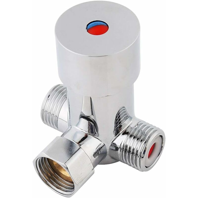 3 Way Mixer Tap - Water Mixer Temperature Control For Automatic Faucet In Bathroom V1188-MS-227-1145