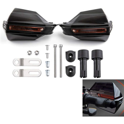 Motorcycle Hand Guard Handle Shield Motorbike Motocross Scooter Windproof Handlebar Protective Gear - Black V1188-MS-227-1147