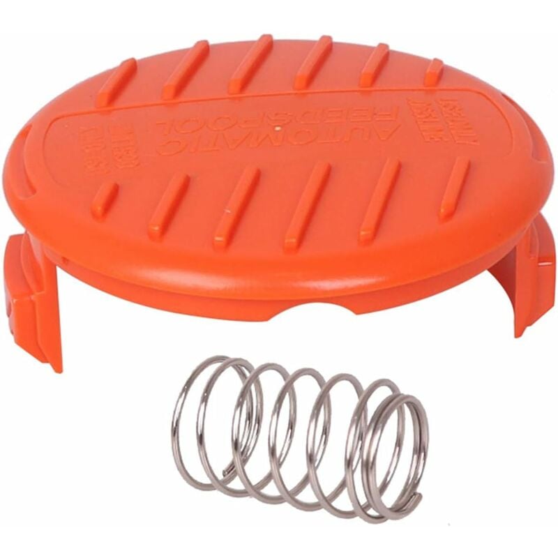 4 Pack Spool Caps + 4 Spring Replacement Parts Compatible With Black+Decker Rc-100-P String Trimmers V1188-MS-227-1148