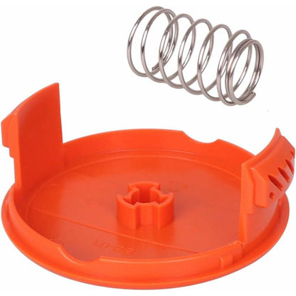 4 Pack Spool Caps + 4 Spring Replacement Parts Compatible With Black+Decker Rc-100-P String Trimmers V1188-MS-227-1148