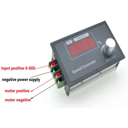 Pwm Dc Motor Speed Controller (Pwm) Dc 6-60V 12V 24V 36V 48V 30A Adjustable Speed Motor Speed Regulator With V1188-MS-227-1151