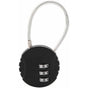 Security Padlock, Combination Lock Code Lock Travel Lock With Steel Cable 3 Digit Luggage Lock For Suitcases V1188-MS-227-1152