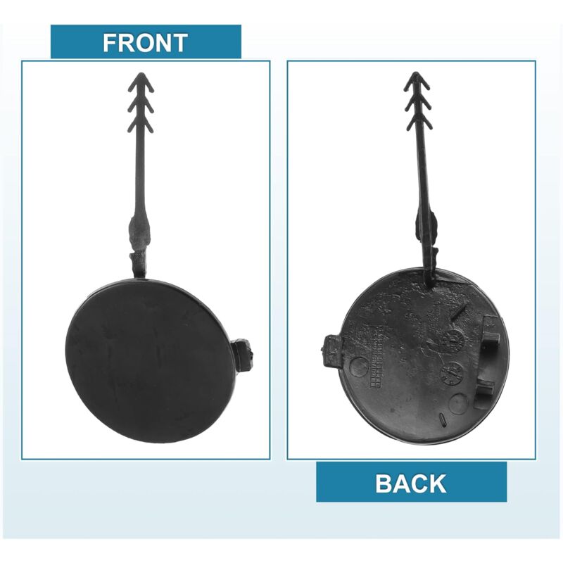 Car Front Tow Bumper Hook Cover 8K0807241 Eye Cover Trailer Cap Black V1188-MS-227-1154