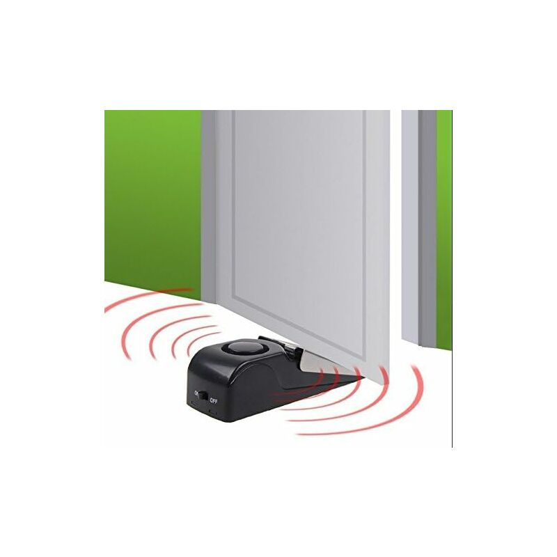 Mini Wireless Vibrator Triggered Wedge Shaped Door Stopper Alert Home Security System Door Alarm Block Jammer V1188-MS-227-1160