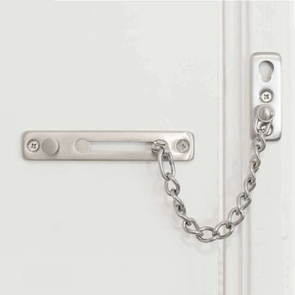 Silver Chain Sliding Security Lock - Door Lock - Door Lock - Interior Sliding Door - Exterior Gate Lock - V1188-MS-227-1162
