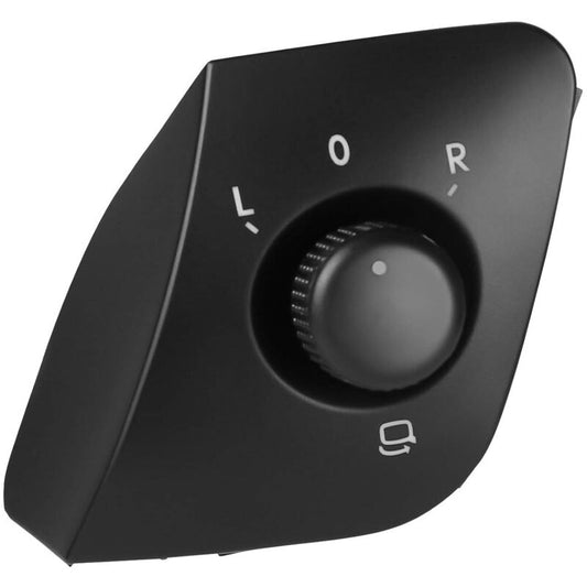 Exterior Side Mirror Adjustment Switch Button Pearl Replacement For Ibiza 2009-2015 6J1959565 Black V1188-MS-227-1167