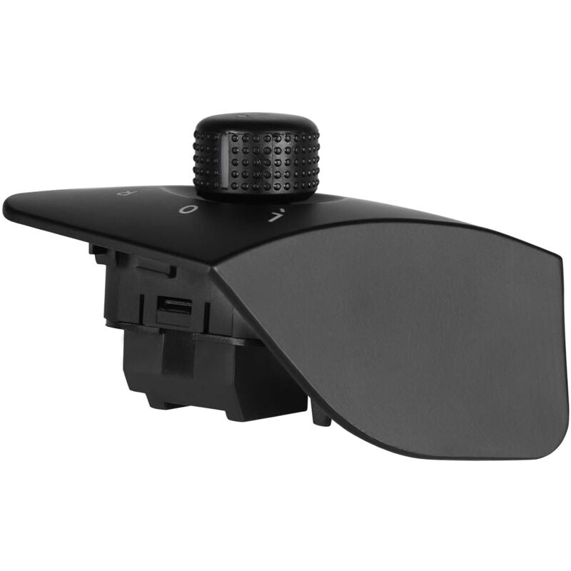 Exterior Side Mirror Adjustment Switch Button Pearl Replacement For Ibiza 2009-2015 6J1959565 Black V1188-MS-227-1167