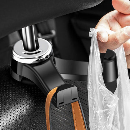 Car Headrest Hook, 2 In 1 Car Bag Holder With Phone Holder, Universal Car Interior Accessory Bag Holder, V1188-MS-227-1171