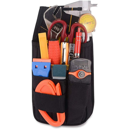 Tool Belt, Tool Pouch, Small Tool Bag With Adjustable Nylon Belt, Waterproof For Technician, Builder, V1188-MS-227-1177