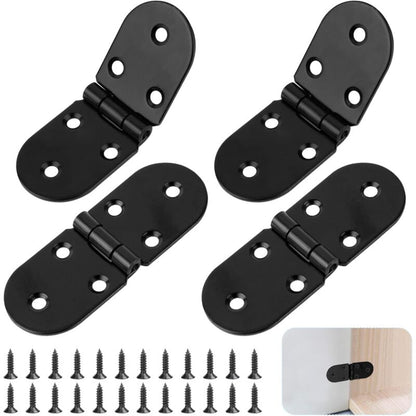 4 pcs Stainless Steel Folding Table Hinges - 180 Degree ROund Screw-In Hinges - Folding Table Hinges - Table V1188-MS-227-1181