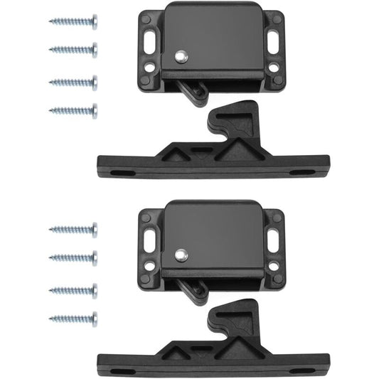 2 pcs Cabinet Door Catches With 8 Screws For Rv, Caravan Door Latches, Accessories For Cabinets, Sliding V1188-MS-227-1183