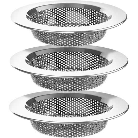Kitchen Sink Strainer, Stainless Steel Sink Drain Strainer, Dishwasher, 3 Pack V1188-MS-227-1184