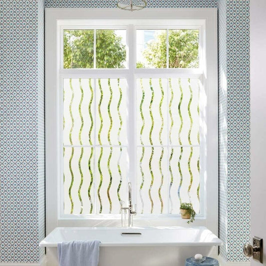 Privacy Window Film Frosted Self-Adhesive Window Sticker No Glue Static Cling Glass Film Opaque Uv Protection V1188-MS-227-1186