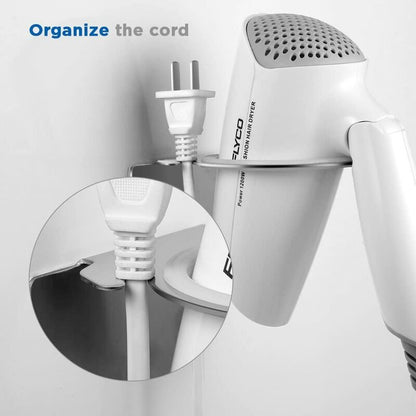 Hair Dryer Holder With Traceless Adhesive, Stainless Steel V1188-MS-227-1190