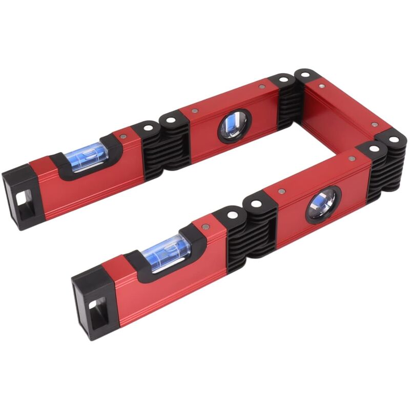 Foldable Level, 5-Section Multi-Angle Magnetic Level Tool With 4 Leveling Bubbles 45 degrees 90 degrees 180 V1188-MS-227-1192
