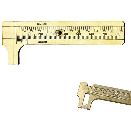 Vernier Caliper,Mini Vernier Caliper,Brass Vernier Caliper,Double Scale Vernier Caliper,For Precision Outside V1188-MS-227-1194