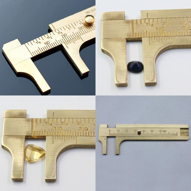 Vernier Caliper,Mini Vernier Caliper,Brass Vernier Caliper,Double Scale Vernier Caliper,For Precision Outside V1188-MS-227-1194