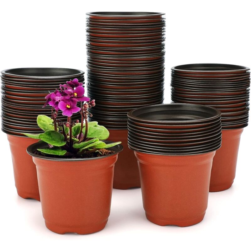 100 pcs 10Cm(Diameter) Soft Plastic Seed Pot Seedling Pot Seedling Pot V1188-MS-227-1195