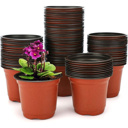100 pcs 10Cm(Diameter) Soft Plastic Seed Pot Seedling Pot Seedling Pot V1188-MS-227-1195