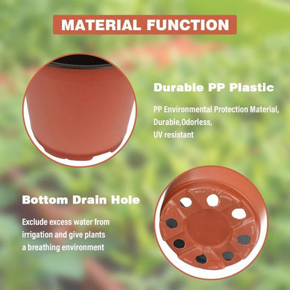 100 pcs 10Cm(Diameter) Soft Plastic Seed Pot Seedling Pot Seedling Pot V1188-MS-227-1195