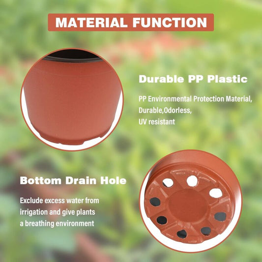 100 pcs 10Cm(Diameter) Soft Plastic Seed Pot Seedling Pot Seedling Pot V1188-MS-227-1195