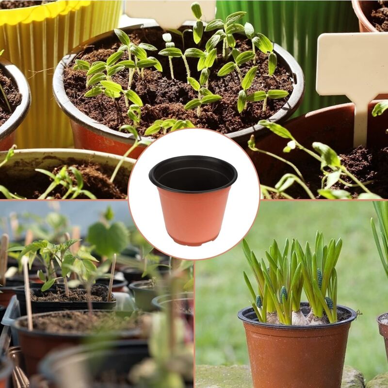 100 pcs 10Cm(Diameter) Soft Plastic Seed Pot Seedling Pot Seedling Pot V1188-MS-227-1195