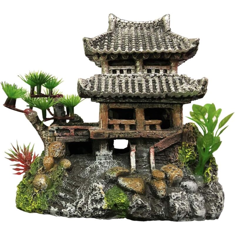 Classic Resin Aquarium Decoration Realistic Eco-Friendly Castle V1188-MS-227-1196