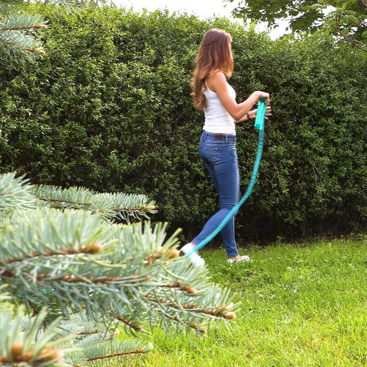 Garden Hose, Flat Irrigation Water Lance, For Garden, Holes, Ready To Connect, 7.5 Meters, Green V1188-MS-227-1197