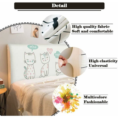 Headboard Covers, Stretch Printing Dustproof Bed Headboard Cover Dustproof Protector For Headboard, Modern V1188-MS-227-1202