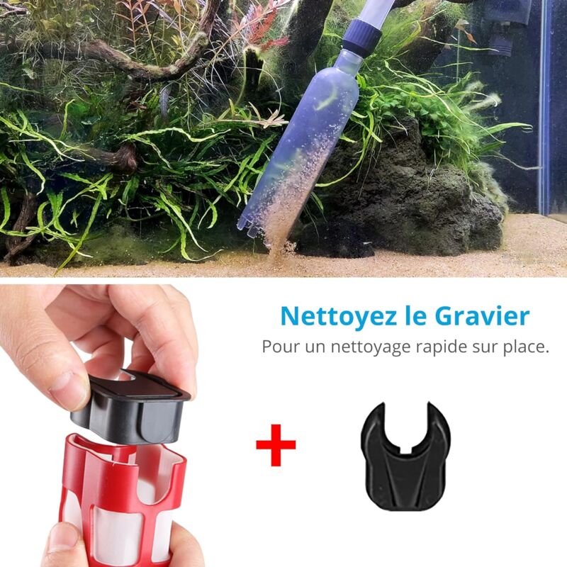 Automatic Aquarium Vacuum Cleaner, Electric Gravel Cleaner Suitable For Medium And Large Aquarium V1188-MS-227-1203