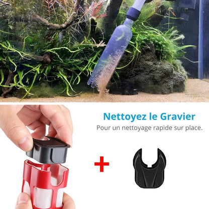Automatic Aquarium Vacuum Cleaner, Electric Gravel Cleaner Suitable For Medium And Large Aquarium V1188-MS-227-1203