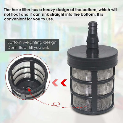 Garden Hose Mesh Filter, Stainless Steel Double Layer Mesh Filter Water Suction Pump Filter Car Washer Filter V1188-MS-227-1206