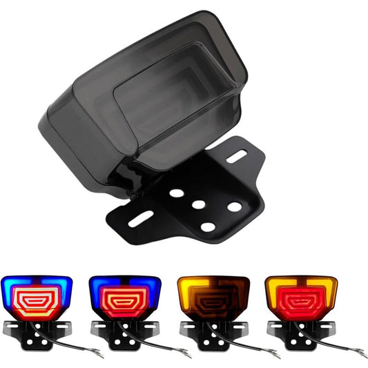 LED Motorcycle Tail Light Integrated Turn Signal,LED Brake Light,Driving Light With Waterproof License Plate V1188-MS-227-1208