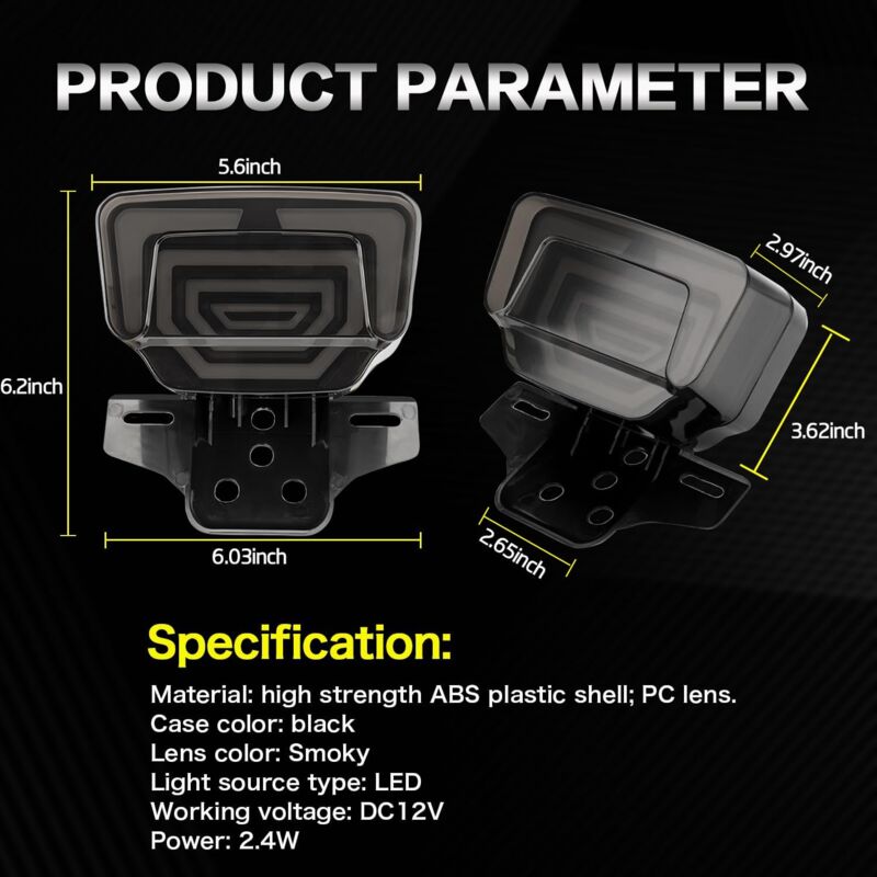 LED Motorcycle Tail Light Integrated Turn Signal,LED Brake Light,Driving Light With Waterproof License Plate V1188-MS-227-1208