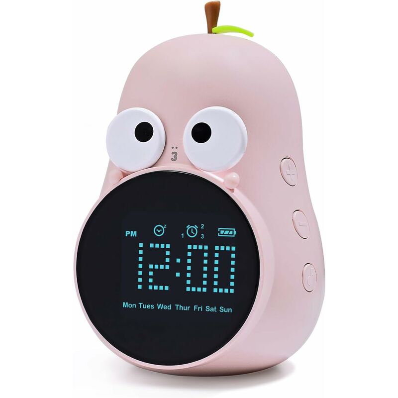 Kids Alarm Clock Light Cute Bulb Creative Bedside Lamp Night Light Programmable Snooze Wake Up Alarm Clock V1188-MS-227-1212