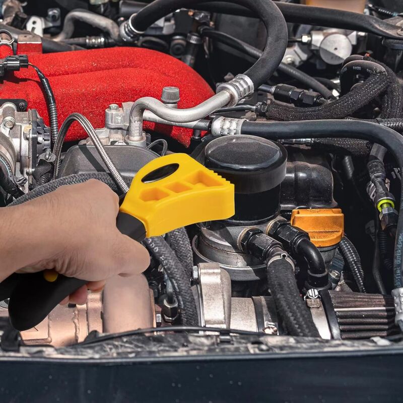 Rubber Strap Wrench Set, Upgrade 2 Pieces Adjustable Oil Filter Wrench Reinforced Belt Jar Opener For Weak V1188-MS-227-1215