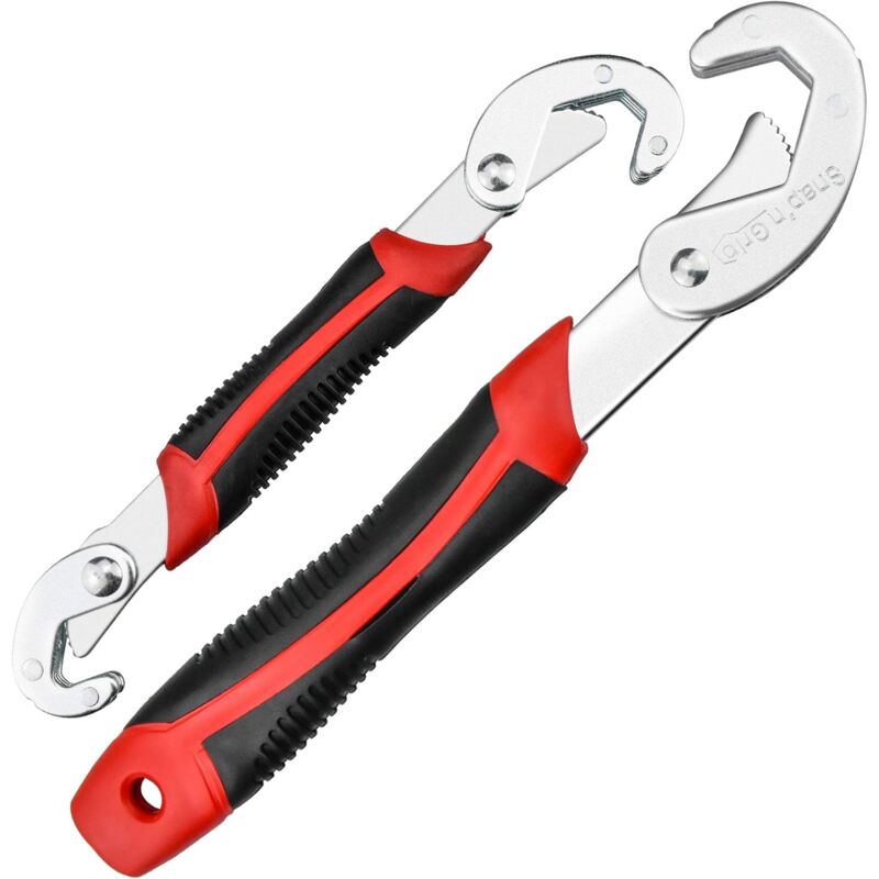 2 pcs Adjustable Wrench Set, Adjustable Wrench, Snap Grip Universal Wrench, Multifunctional Nut Wrench, V1188-MS-227-1216